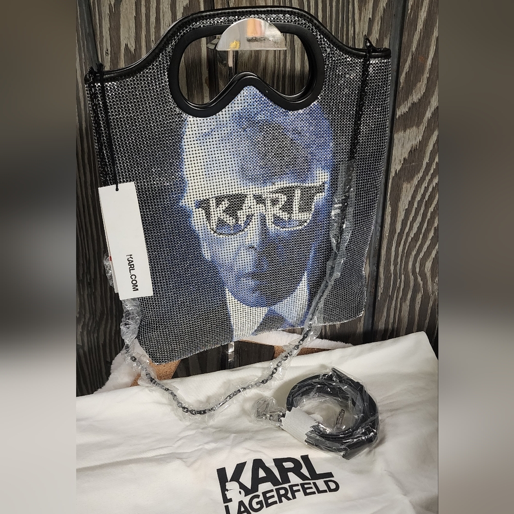 NWT Karl Lagerfeld Mesh Chain Bag (Slight Flaws) RARE FIND
